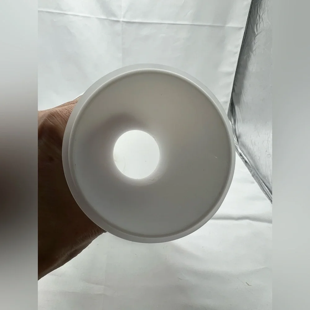 Elegant White Glass Vase